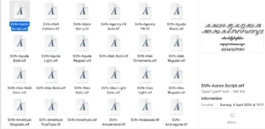 preview font svn tieng viet co dau