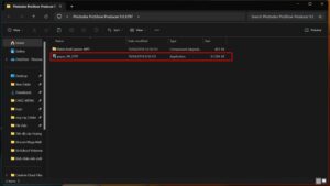 Mở file cài đặt (pspro_90_3797)