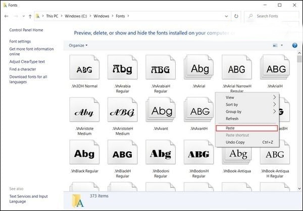 Font thư pháp Việt hóa